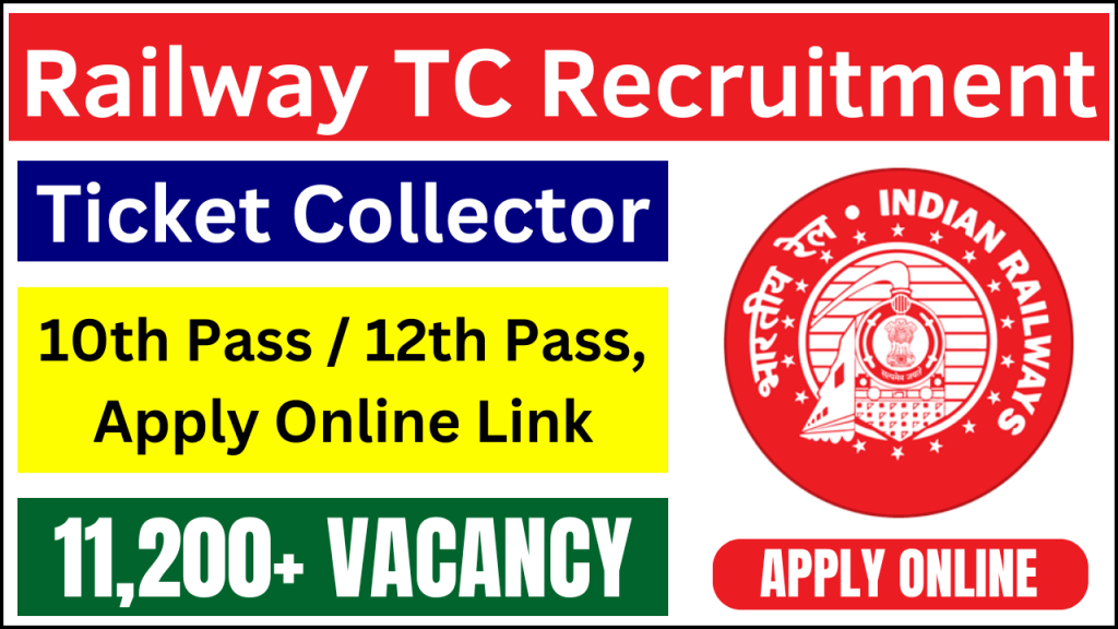 Railway Ticket Collector Recruitment 2025, 11,250 Vacancies, Apply Now!